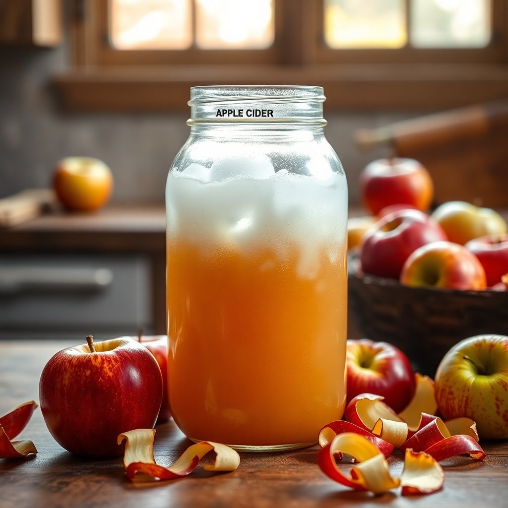 How to Make Raw Apple Cider Vinegar From Fall Apple Scraps (With the Mother)